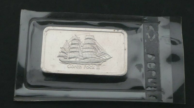 1 OZ Unze Silber Gorch Fock II Segelschiff Motivbarren 999 Degussa verschweißt