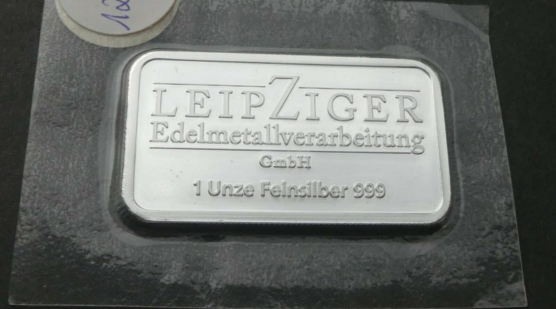 1 oz Unze Silber Leipziger Edelmetallverarbeitung 0.999 Motivbarren verschweißt