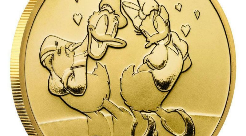 Niue – 250 Dollar 2021 – Disney™ – Donald™ & Daisy™ – 1 Oz Gold ST