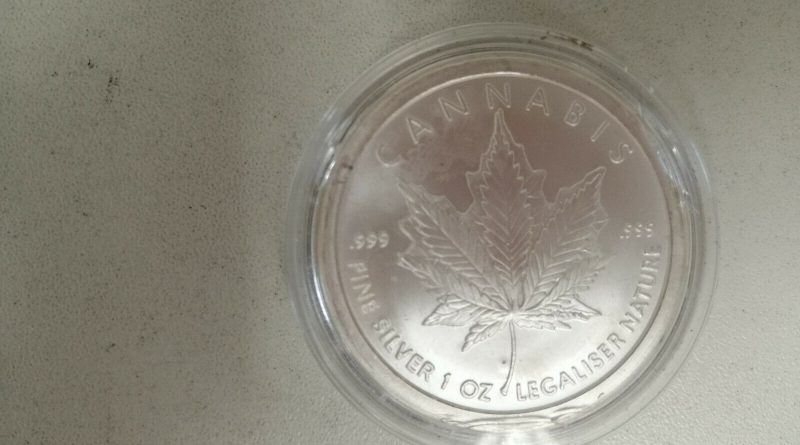 SILVER SHIELD CANNABIS CURES 2015 Silber Münze 1 OZ Unze Silber – 999/1000