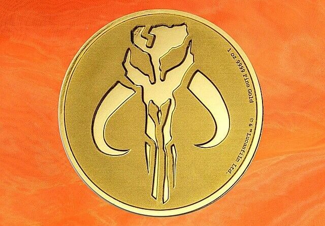 1 Oz Gold Star Wars™ – Mandalorian Mytosaur™ Niue 2020 (Auflage 250)