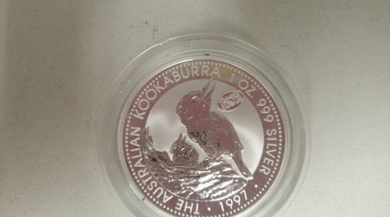 Original 1 Unze oz 999/1000 Silber Kookaburra 1997 Australien 1 Dollar