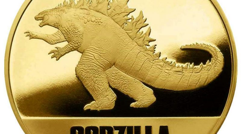 Niue – 250 Dollar 2021 – Godzilla™ – Premium-Anlagemünze – 1 Oz Gold ST