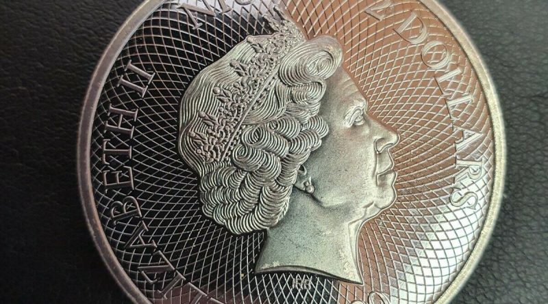 Niu Silber 1 UNZE 2020 Coloriert Desert Life Leguan