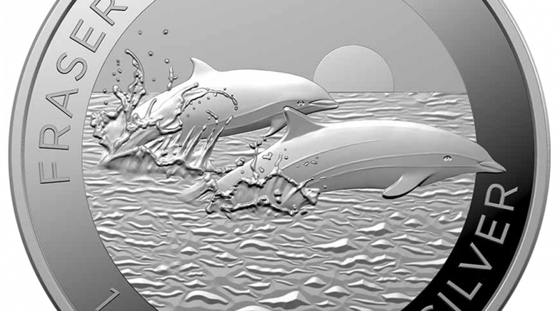 Fraser´s Dolphin 2021 Silber 1 OZ Unze Silver Argent Australien Australian