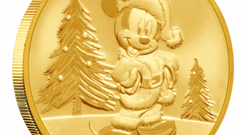 Niue – 250 Dollar 2019 – Disney™ – Mickey Mouse™ Christmas – 1 Oz Gold ST