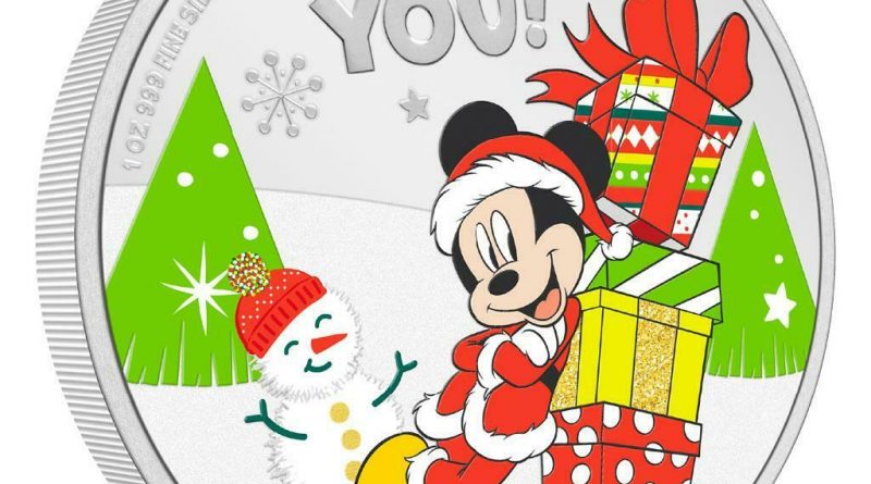 Niue – 2 Dollar 2021 – Disney™ – Season´s Greetings (8.) – 1 Oz Silber PP
