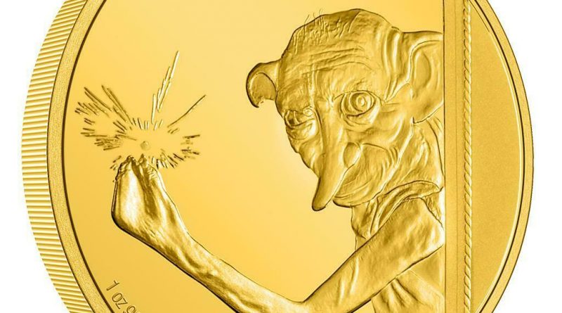 Niue 250 Dollar 2021 Harry Potter™ Classic – Dobby der Hauself™(7.) 1 Oz Gold PP