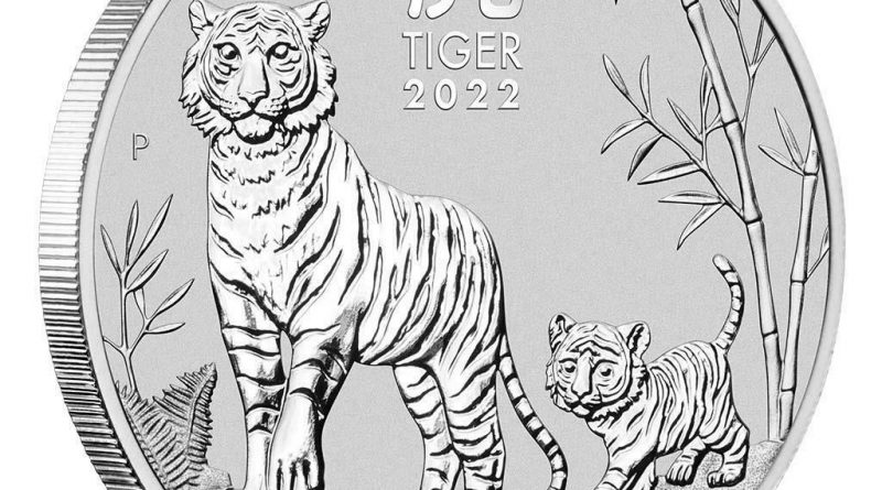 Australien – 1 Dollar 2022 – Jahr des Tigers (3.) Lunar III. – 1 Oz Silber ST
