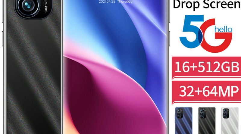 6.7 Zoll Ultra Android 11.0 HD Drop Bildschirm 5G Smartphone 16G+512GB Dual SIM