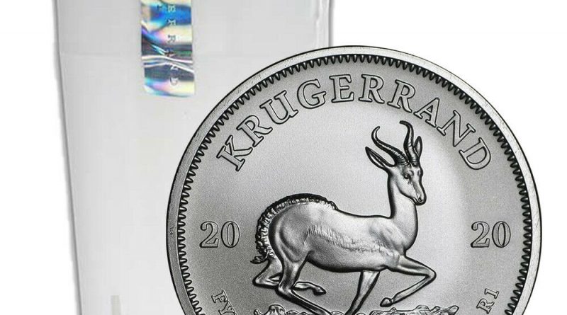 Silbermünze 1 oz Krügerrand 2020 1 Rand Südafrika in Stempelglanz 25er Tube