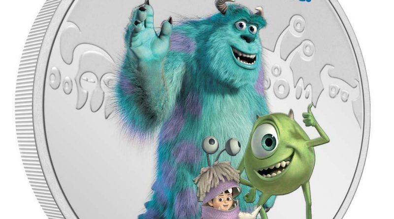 Niue 2 Dollar 2021 – Disney™ Pixar™- Monster AG™ – 20. Jubiläum – 1 Oz Silber PP