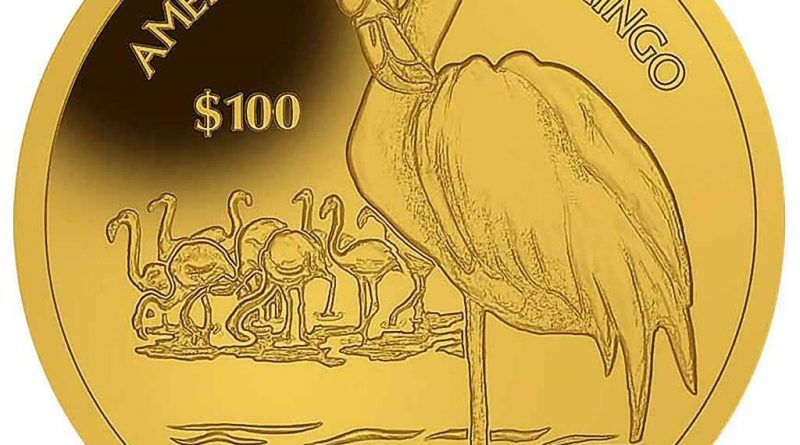 Brit. Jungferninseln – 100 Dollar 2021 – Amerikanischer Flamingo – 1 Oz Gold ST