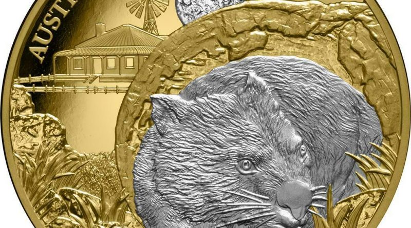 Niue – 100 Dollar 2021 – Wombat – Australien bei Nacht (4.) – 1 Oz Gold PP