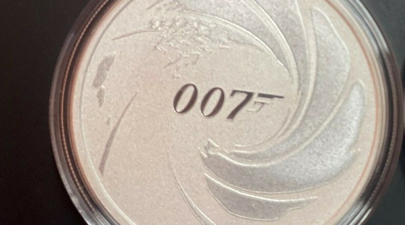 1 Oz Unze Silbermünze James Bond 007 Tuvalu  Perth Mint 1 Unze Australien 2020