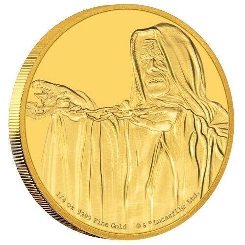 Niue 25 Dollar 2018 – Star Wars™ Classics Emperor Palpatine™ (13.)1/4 Oz Gold PP