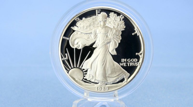 USA 1 $ Dollar American Eagle 1989 Silber 1 OZ / Unze 999 *PP / Proof*