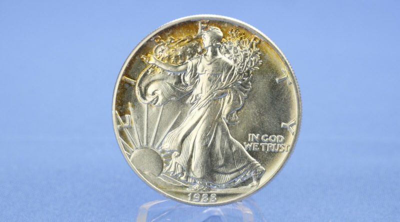 USA 1 $ Dollar American Eagle 1988 Silber 1 OZ / Unze 999 *SS+*
