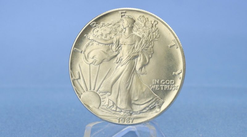 USA 1 $ Dollar American Eagle 1987 Silber 1 OZ / Unze 999 *ST BU*