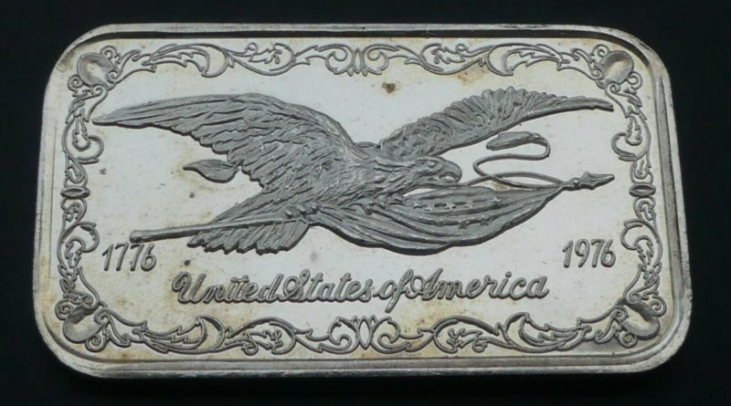 1 OZ Unze Silber 1976 United States of Amerika Motivbarren .999 Feingehalt