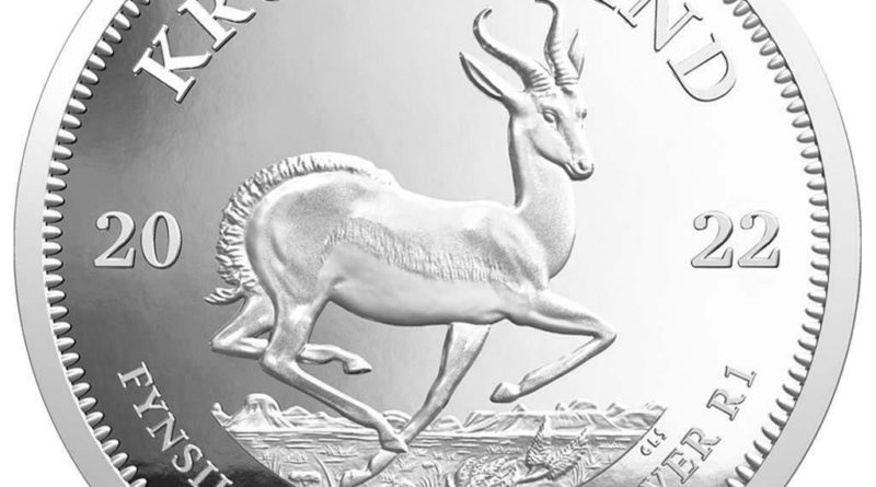 Südafrika – 2022 – Krügerrand – im Etui – 1 Oz Silber PP