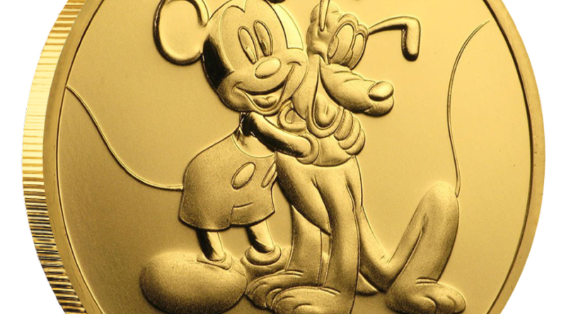 Niue – 250 Dollar 2020 – Disney™ – Mickey Mouse™ & Pluto™ – 1 Oz Gold ST