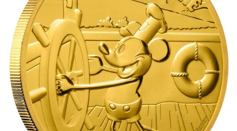 Niue 250 Dollar 2020 Disney™ – Mickey Mouse™ – Steamboat Willie™ – 1 Oz Gold PP