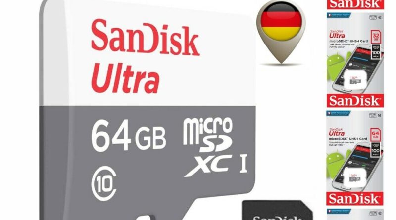 SanDisk ULTRA micro SD Speicherkarte Original 16GB 32GB 64GB 128GB m/o Adapter