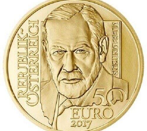 Österreich – 50 Euro 2017 – Siegmund Freud (1.) – 1/4 Oz Gold PP