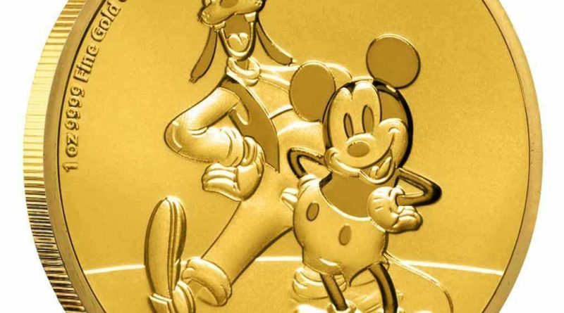 Niue – 250 Dollar 2021 – Disney™ – Mickey™ & Goofy™ – 1 Oz Gold ST