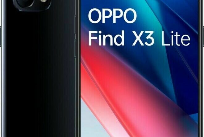 Oppo Find X3 Lite 5G DualSIM Smartphone 128GB Schwarz Starry Black – Gebraucht