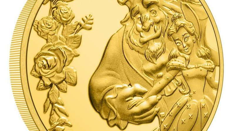 Niue 25 Dollar 2021 Disney™ Schöne und das Biest™ 30. Jubiläum – 1/4 Oz Gold PP