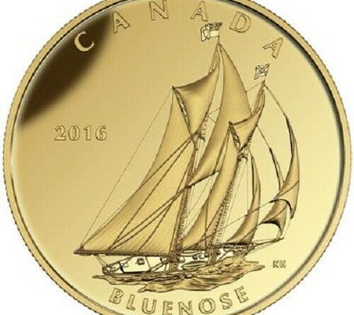 Kanada 200 Dollar 2016 Bluenose Das Vermächtnis der Großsegler (1.) 1 Oz Gold PP