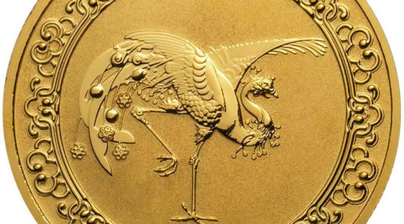 Niue – 250 Dollar 2020 – The Red Phoenix – Celestial Animals (3.) – 1 Oz Gold ST