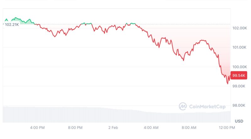 Bitcoin Plummets Below 100,000 USD Amid Trump’s Import Tariffs – CryptoNinjas