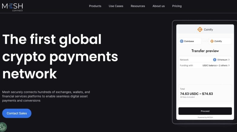 Mesh Secures  Million to Build Global Crypto Payments Network