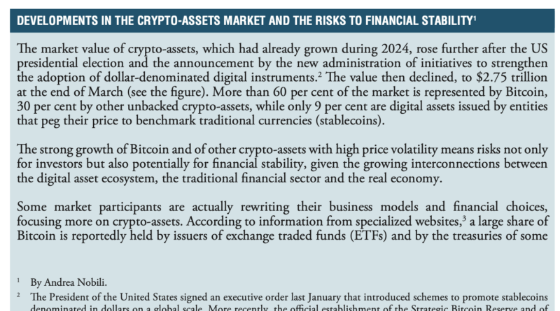 Krypto-Wachstum birgt Risiken für Anleger und Finanzstabilität