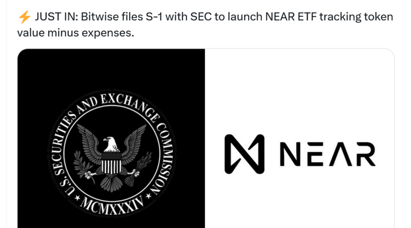Bitwise beantragt NEAR-Spot-ETF bei SEC: Immer mehr Altcoin-ETFs
