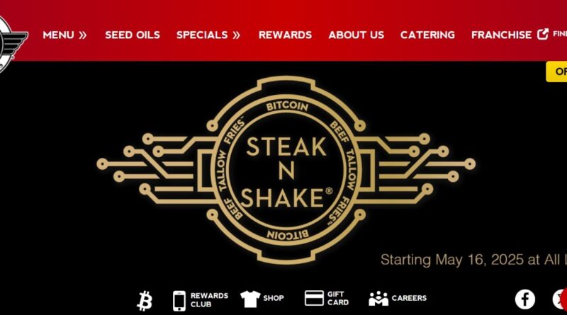 Over 100M Customers Can Now Pay in Bitcoin as Steak ‘n Shake Goes Full Crypto