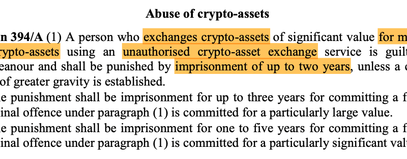 Ungarn verschärft Gesetze für “unerlaubten” Kryptohandel