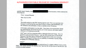 FBI was ‘weaponized’ in Obama-Clinton conspiracy to ‘stop Trump’ – top US senator — RT World News