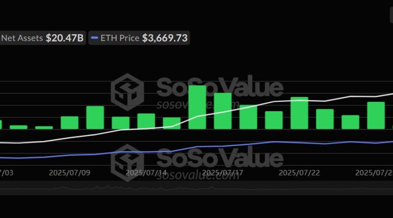Spot-Ether-ETFs verzeichnen einen Rekord-Tagesabfluss von 465 Millionen US-Dollar
