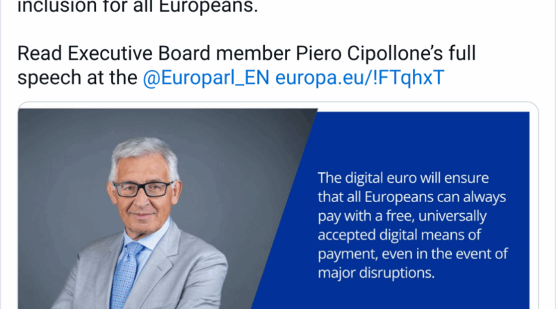 EZB wirbt erneut für digitalen Euro, EU-Politik bleibt weiterhin kritisch