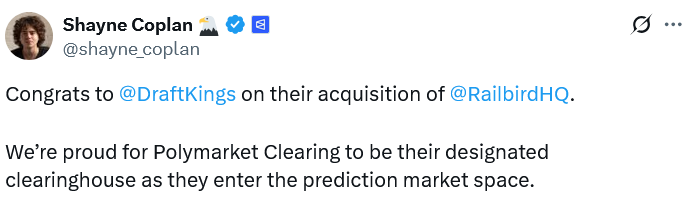 DraftKings nutzt Polymarket als Clearingstelle für neuen Prognosemarkt