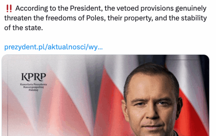 Polnischer Präsident: Veto gegen strenges Krypto-Gesetz