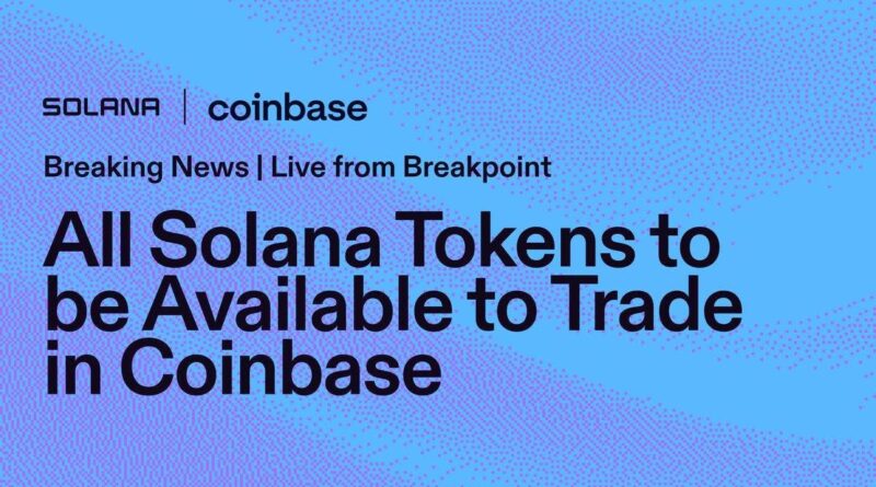 Coinbase Opens Trading for All Solana Tokens to 100 million Users in Major On-Chain Shift