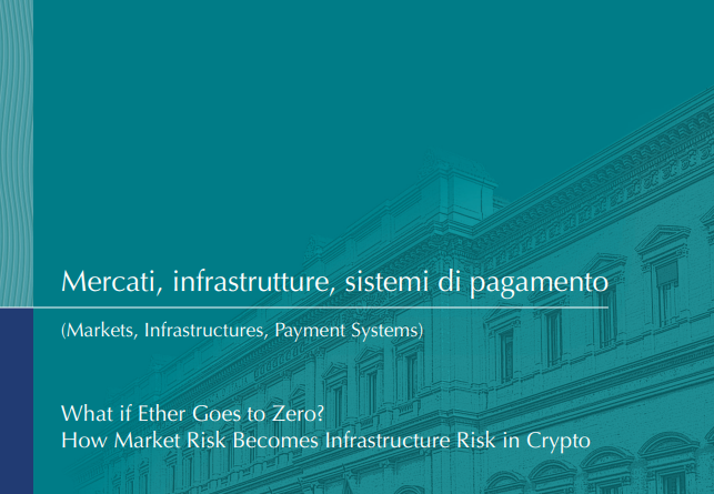 Italienische Zentralbank über Worst-Case-Szenario bei Ether-Zusammenbruch