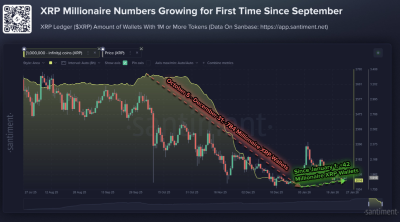 XRP-Millionäre investieren – Santiment sieht gutes Zeichen für Kurs
