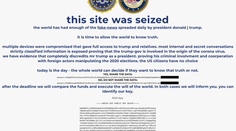 Krypto-Betrüger verunstalten Trump-Kampagnenwebseite kurz vor US-Wahl