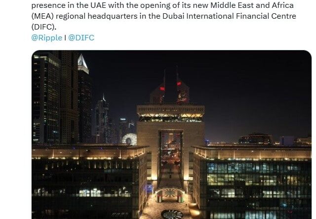 Ripple Opens Dubai HQ as Regulated Payments Demand Rises